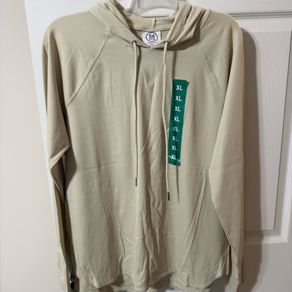 NWT Women’s Beige Hoodie Sweater